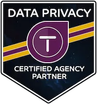 A data privacy certified partner badge from Termageddon.